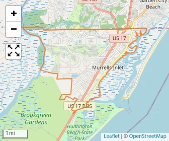 Area schools map